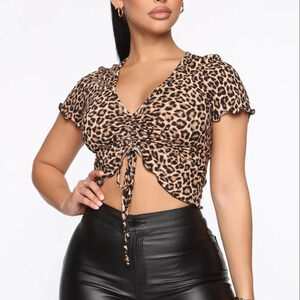 Fashion Nova ruched  top